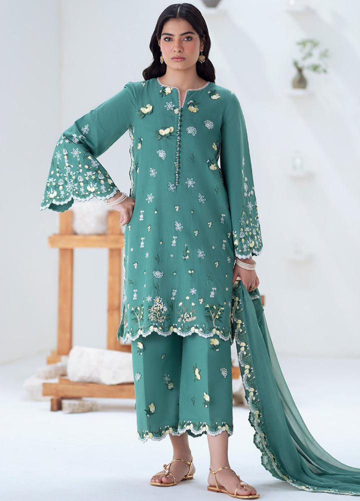 Noore by Freesia Unstitched Khaddar Embroidered Suits 3 Piece FRE25NW FSU-5676 Tabana - Winter Collection