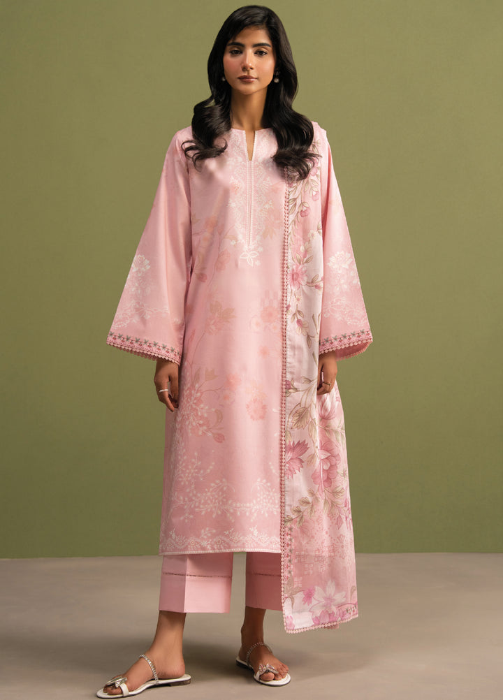 Seran Essentials Unstitched Printed Lawn 3 Piece Suit SN26UEL Elora D-04 - Summer Collection