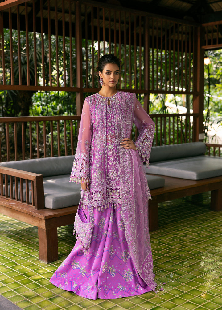 Saira Rizwan Unstitched Organza Embroidered Suits 3 Piece SR25UF SRF25-07 Liyana - Festive Collection