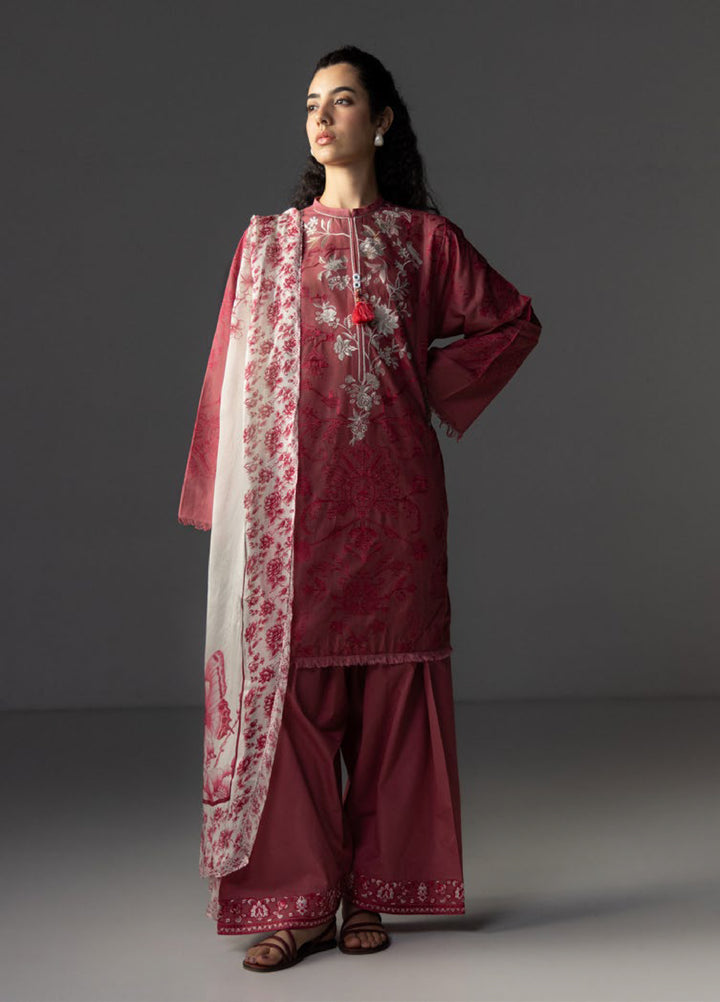 Coco by Zara Shahjahan Unstitched Embroidered Lawn 3 Piece Suit CZS26UL AVIONA-3B - Summer Collection