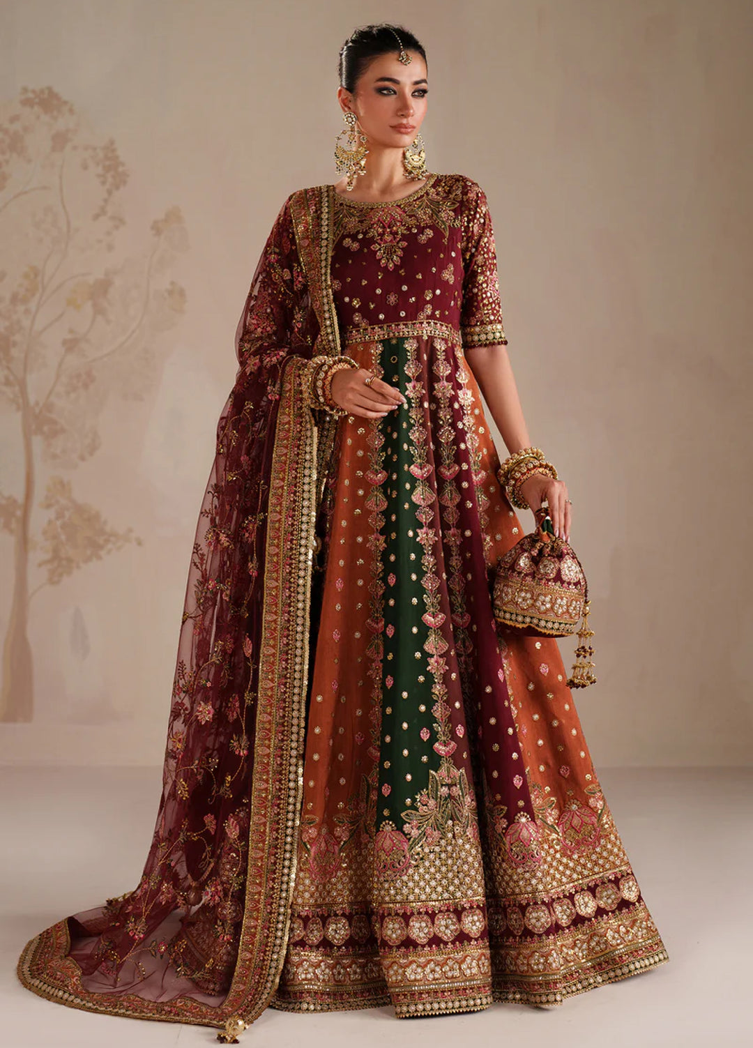 Chantelle by Baroque Unstitched Embroidered Raw Silk 3 Piece Suit BQ26UFC UF-4366 - Festive Collection