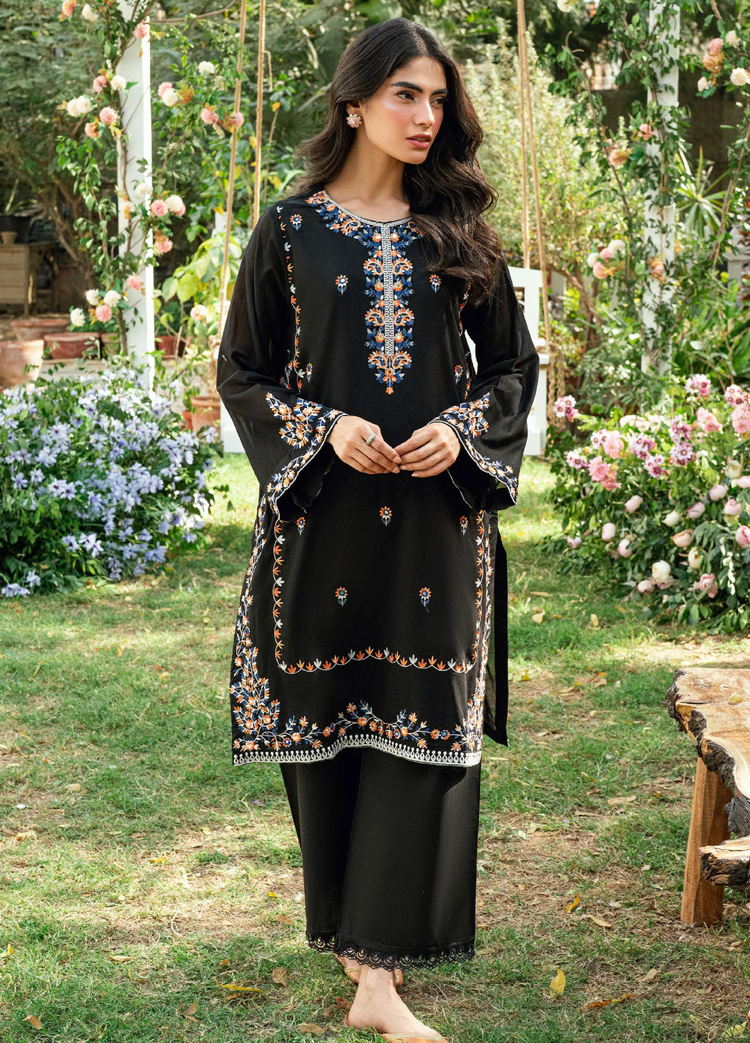 Lamhay by Dhanak Pret Swiss Voile 3 Piece DHN26PSV DC-2581 - Summer Collection