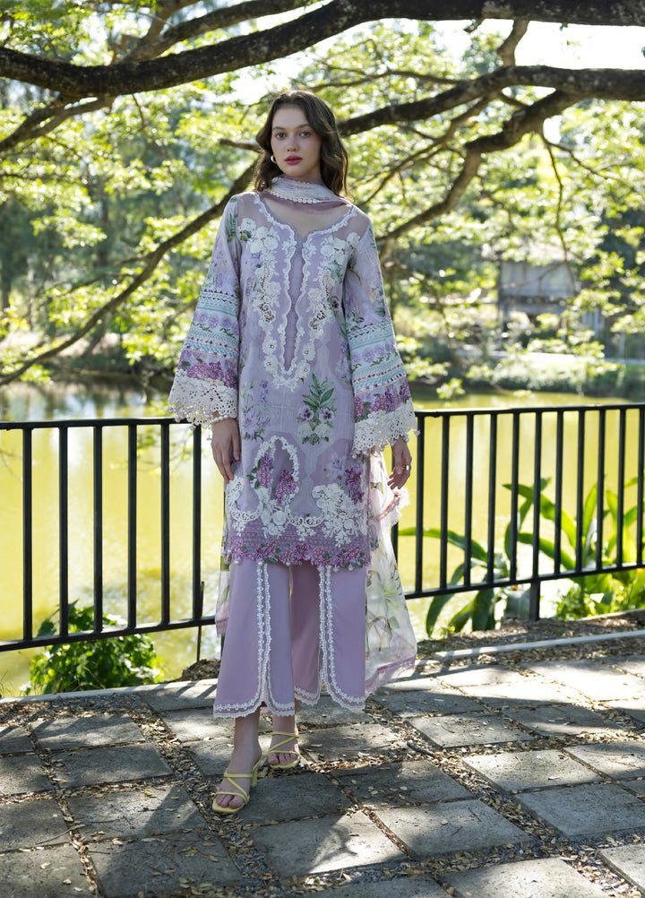 Signature by Elaf Premium Unstitched Embroidered Lawn 3 Piece Suit EL26USP ESA-8A JULIETTE - Summer Collection