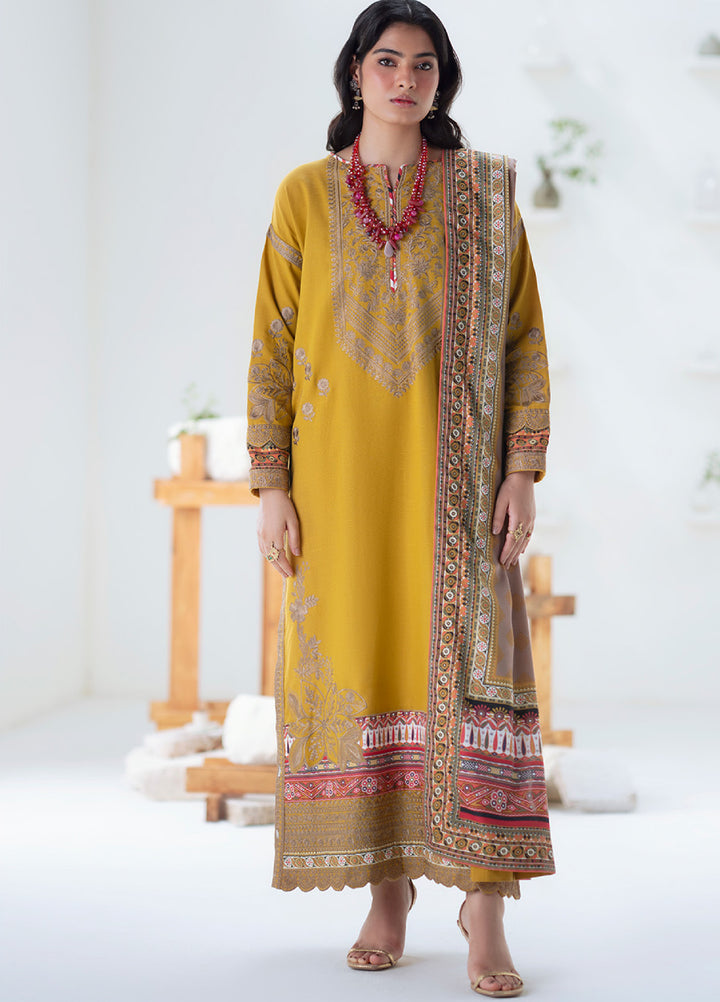 Noore by Freesia Unstitched Khaddar Embroidered Suits 3 Piece FRE25NW FSU-5671 Apana - Winter Collection