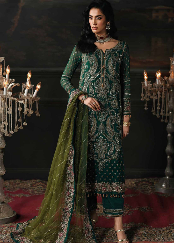 Aura by Charizma Unstitched Chiffon Embroidered Suits 3 Piece CRZ25UA CA26-04 - Festive Collection