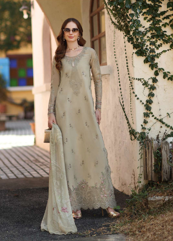 Noor Luxe by Saadia Asad Unstitched Embroidered Lawn 3 Piece Suit SA26UNL D-7B - Summer Collection