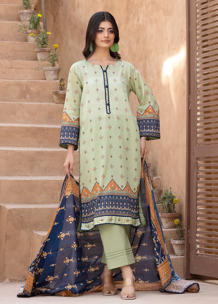 Regalia Textiles Unstitched Printed Karandi Lawn 3 Piece Suit RG26UKL D-3 - Summer Collection