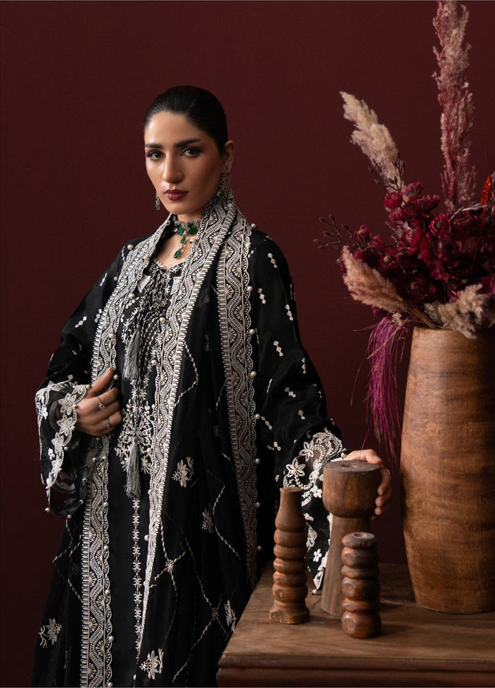 Lady by Aik Atelier Unstitched Tussar Silk Embroidered Suits 3 Piece AIK25L D-02 AIK25L - Festive Collection