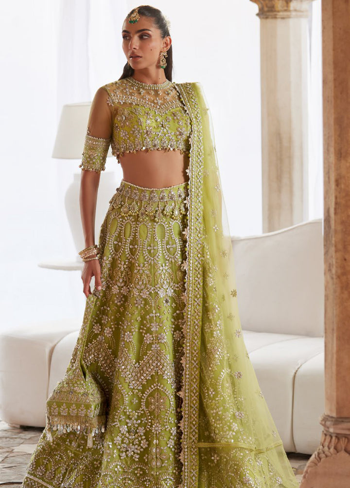 Zaha by Khadija Shah Gossamer Unstitched Embroidered Suits 3 Piece ZL25GF ZC25-01 - Festive Collection