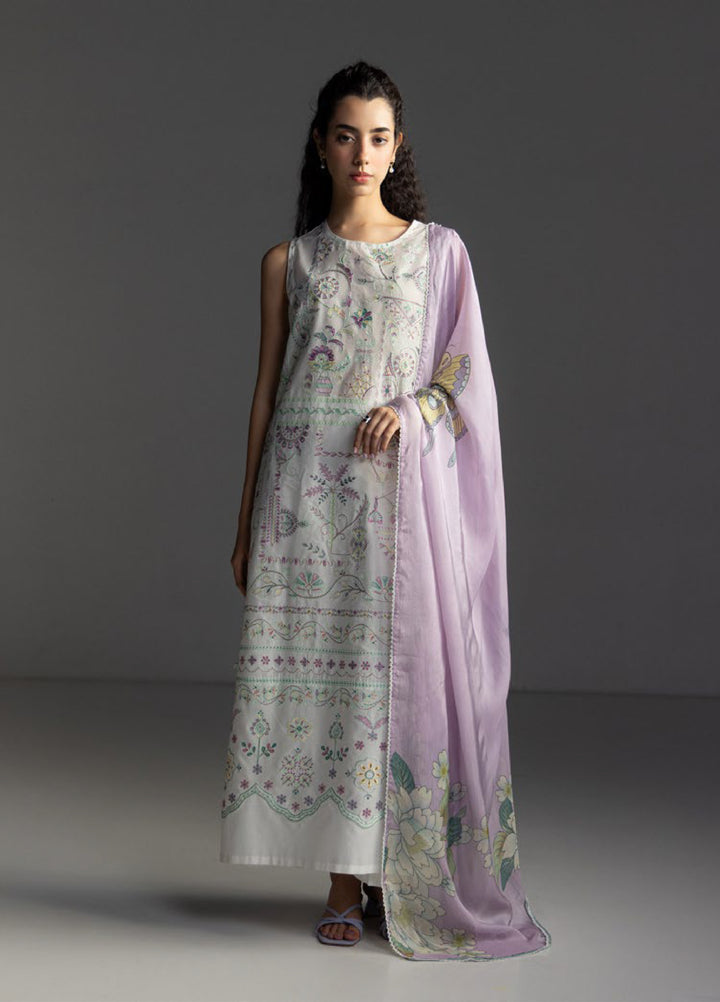 Coco by Zara Shahjahan Unstitched Embroidered Lawn 3 Piece Suit CZS26UL VEYA-7A - Summer Collection