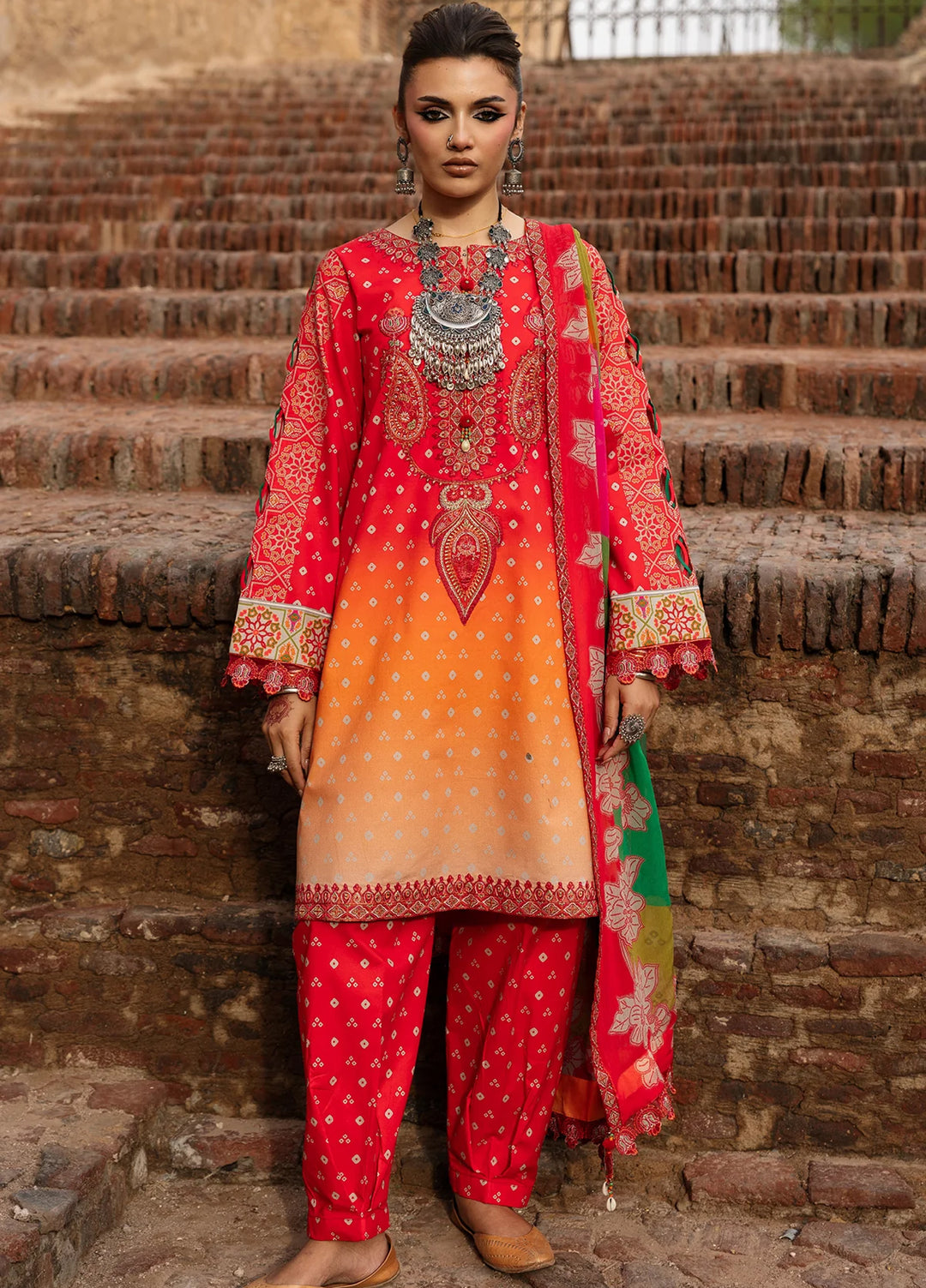 Chunri by Charizma Unstitched Embroidered Lawn 3 Piece Suit CHR26UCL CHN6-06 - Summer Collection