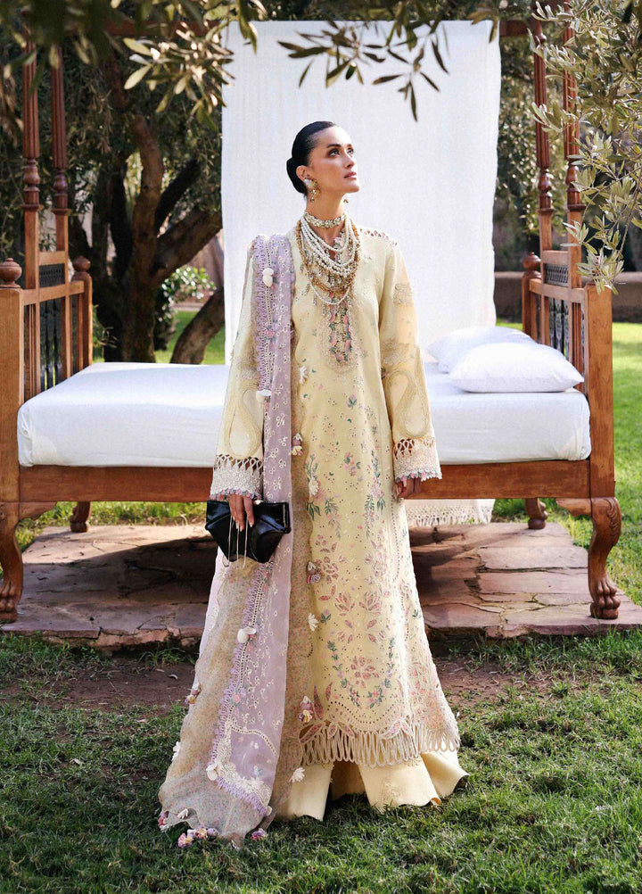Reine by Republic Womenswear Unstitched Embroidered Luxury Lawn 3 Piece Suit RW26UTL D-07B - Eid Collection