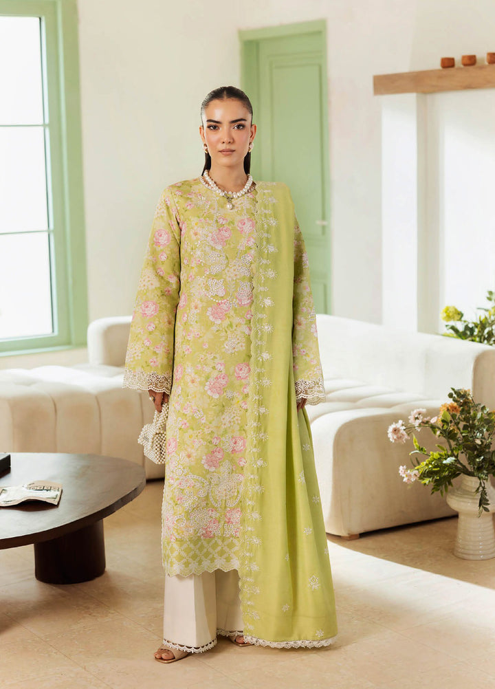 Nissa Floral Symphony by Rajbari Embroidered Marina Suits Unstitched 3 Piece RB25NM D-10 - Winter Collection