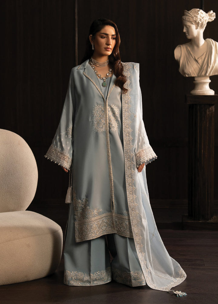 Lady by Aik Atelier Unstitched Tussar Silk Embroidered Suits 3 Piece AIK25L D-05 AIK25L - Festive Collection