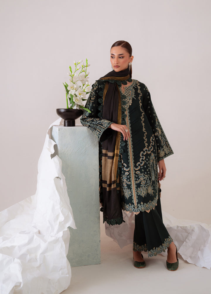 Miraal By Aabyaan Embroidered Chikankari Suits Unstitched 3 Piece ABY25MV D-AV-01-Arva - Winter Collection