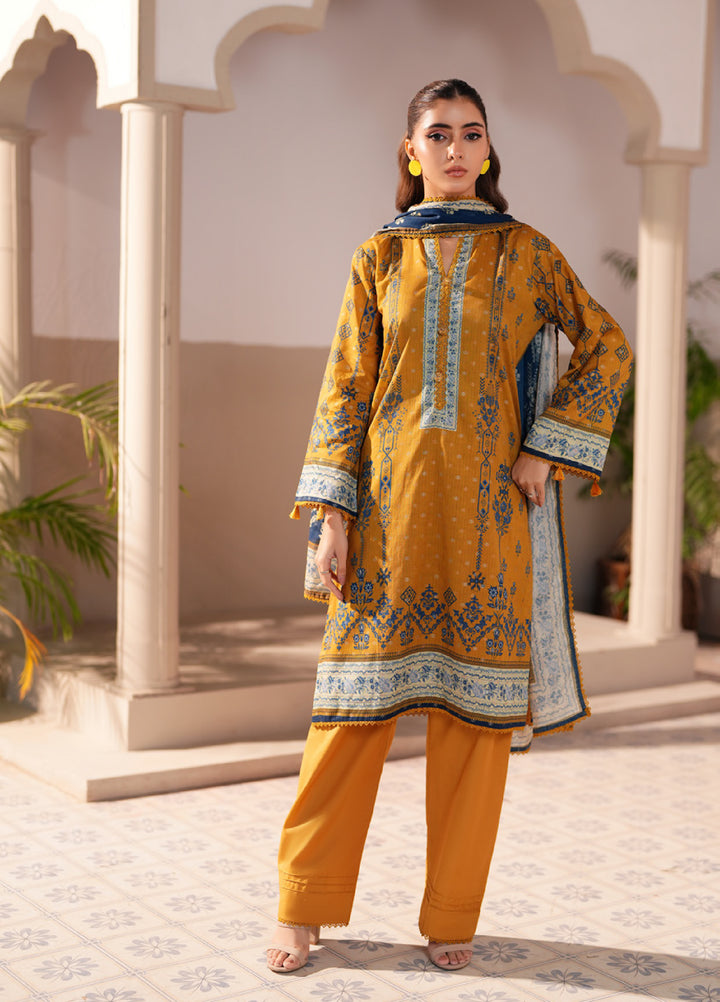 Regalia Textile Unstitched Printed Jacquard Lawn 3 Piece Suit RG26PUJL D-9 - Summer Collection