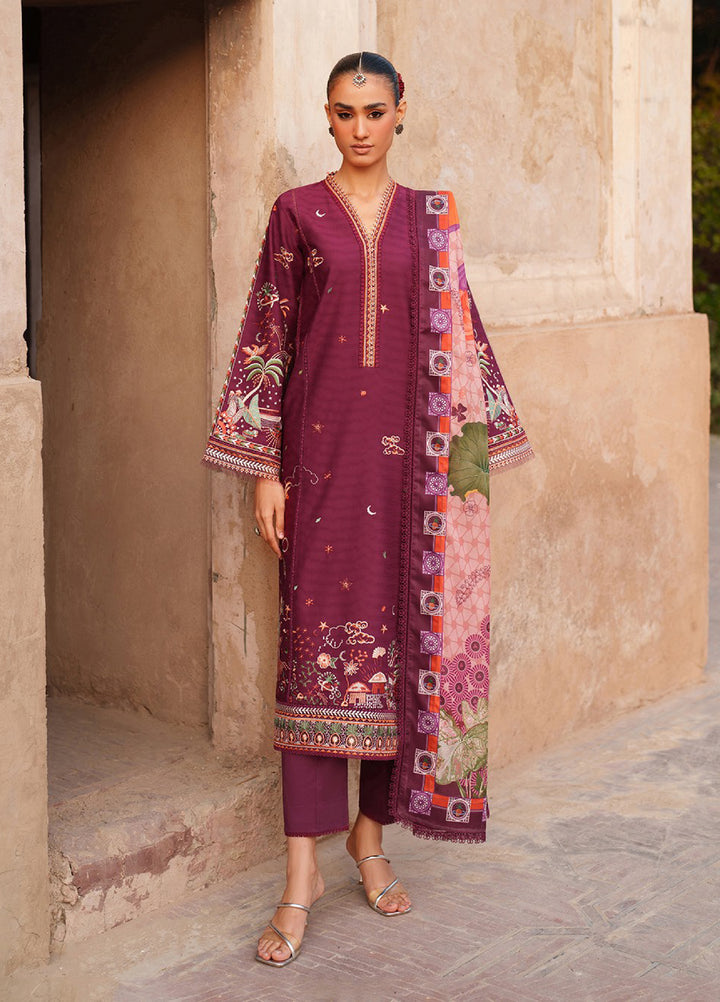 Suroor by Bin Ilyas RTW Embroidered Jacquard Lawn 3 Piece Suit BI26PSL 242A - Festive Collection