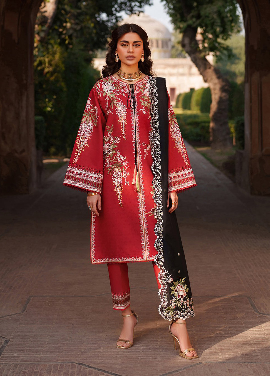 Suroor by Bin Ilyas RTW Embroidered Jacquard Lawn 3 Piece Suit BI26PSL 241B - Festive Collection