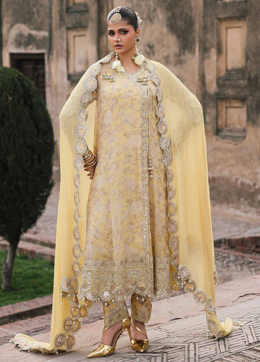 Vasal by Charizma Unstitched Embroidered Chiffon 3 Piece Suit CHR26UVC VSL6-13 - Festive Collection