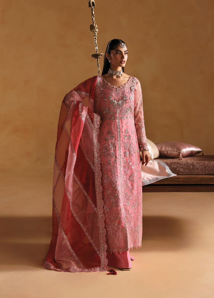 Gulaal Unstitched Embroidered Organza Suits 3 Piece GL25UW AREEMAN-WU-13 - Wedding Collection