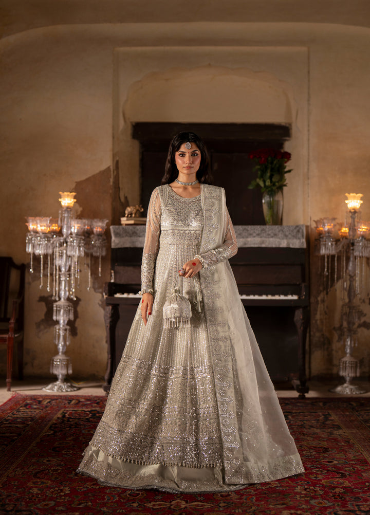 Dastan E Ishq by Ajr Festive Embroidered Unstitched Net 3 Piece Suits AJR25DI D-5 Roohi - Formals Collection