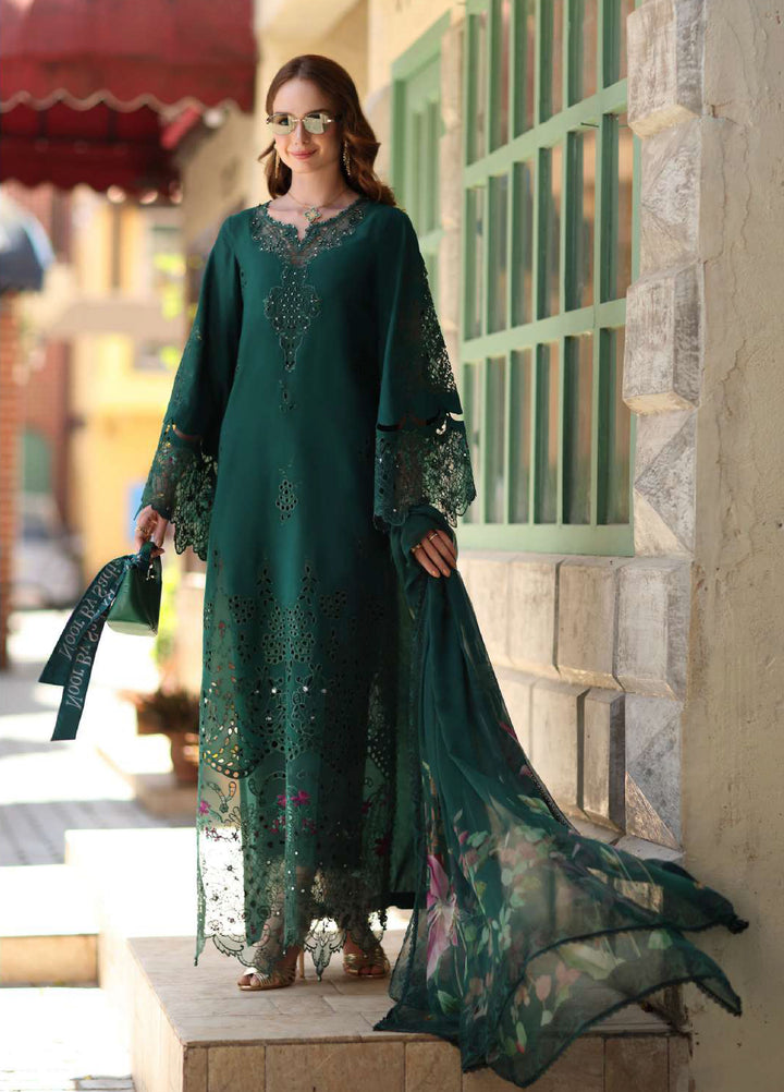 Noor Luxe by Saadia Asad Unstitched Embroidered Lawn 3 Piece Suit SA26UNL D-6B - Summer Collection