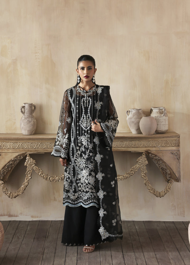 Jahanara by Zarposh Embroidered Organza Suits Unstitched 3 Piece ZP25JF Ayzel - Festive Collection