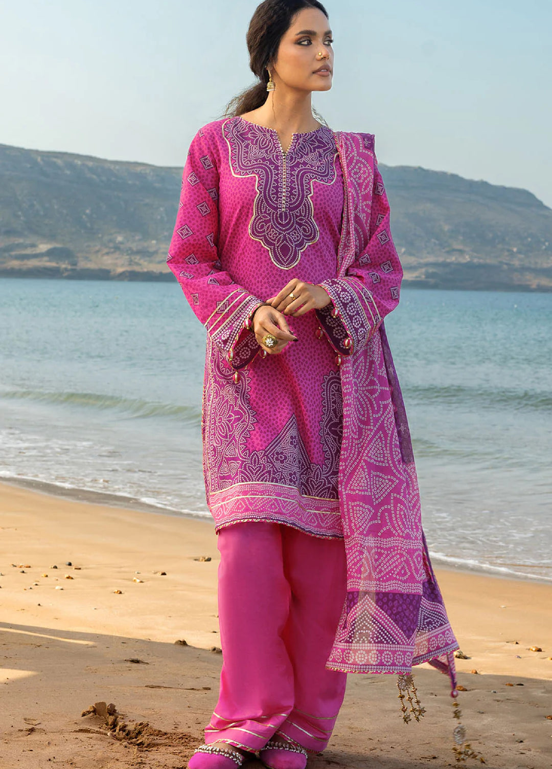 The Chunri by Gul Ahmed Unstitched Printed Lawn 3 Piece Suit GA26UTCL CL-62061 B - Summer Collection