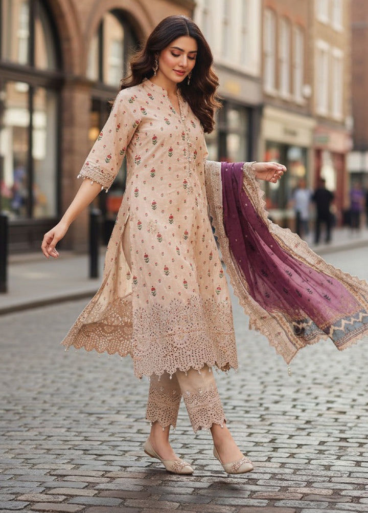 Salina by Regalia Textile Unstitched Embroidered Lawn 3 Piece Suit RG26EU D-2 - Summer Collection