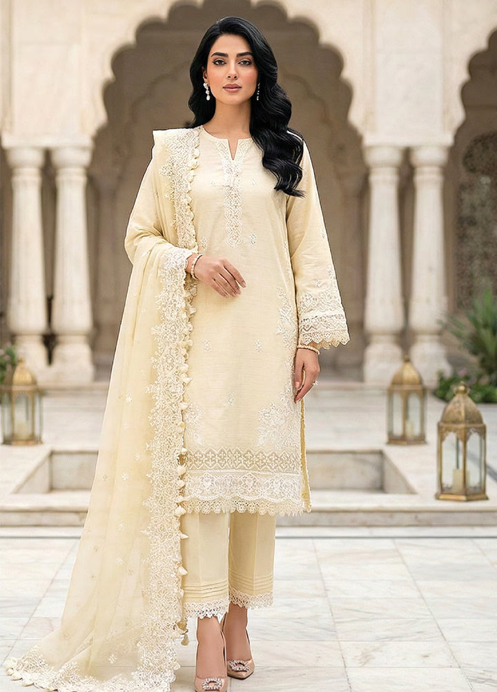 Lakhany Unstitched Embroidered Dobby Jacquard 3 Piece Suit LSM26UJE LG-IZ-0592 - Eid Collection
