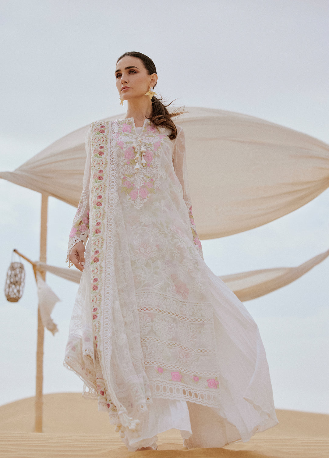 Saira Rizwan Unstitched Embroidered Luxury Lawn 3 Piece Suit SR26ULL SRL26-09 IZEL - Festive Collection