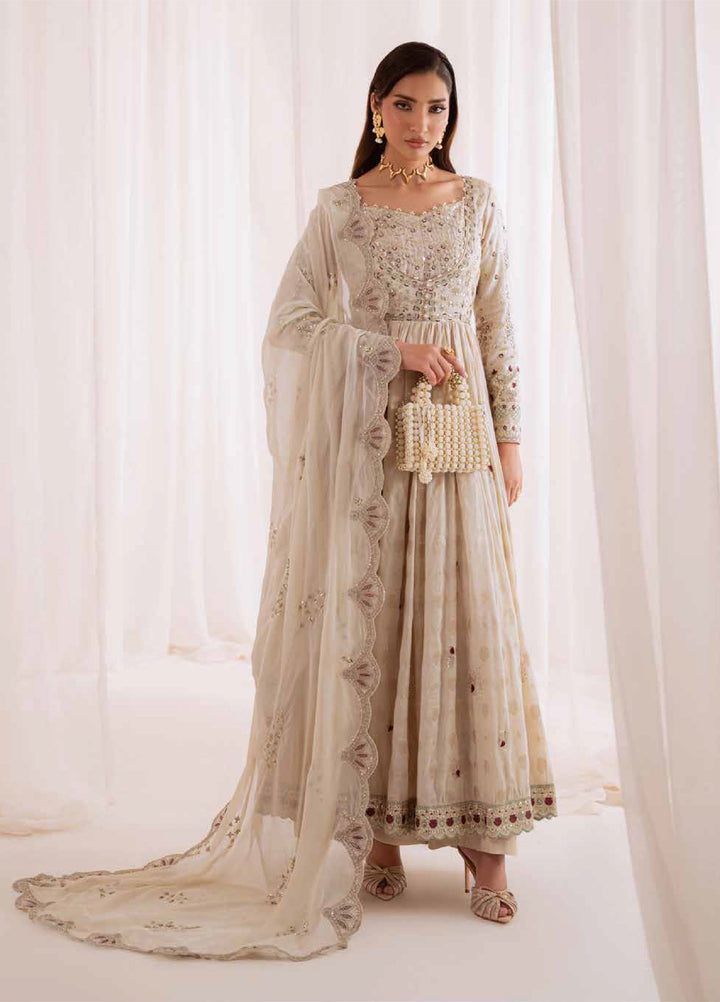 Omara By Nureh Unstitched Embroidered Jacquard 3 Piece Suit NU26OUF NEL- 91 - Festive Collection