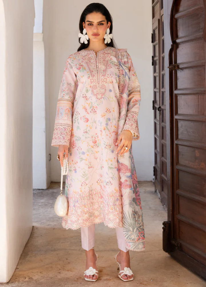 Shezlin Chikankari by Aabyaan Unstitched Embroidered Lawn 3 Piece Suit ABY26USC AZ-04 SERENE - Summer Collection