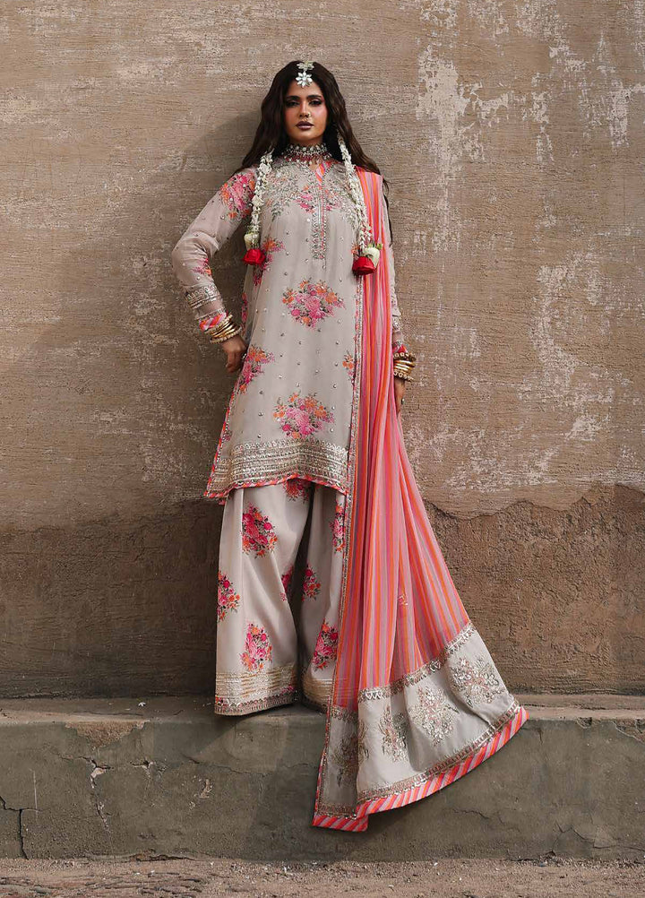 Vasal by Charizma Unstitched Embroidered Chiffon 3 Piece Suit CHR26UVC VSL6-09 - Festive Collection