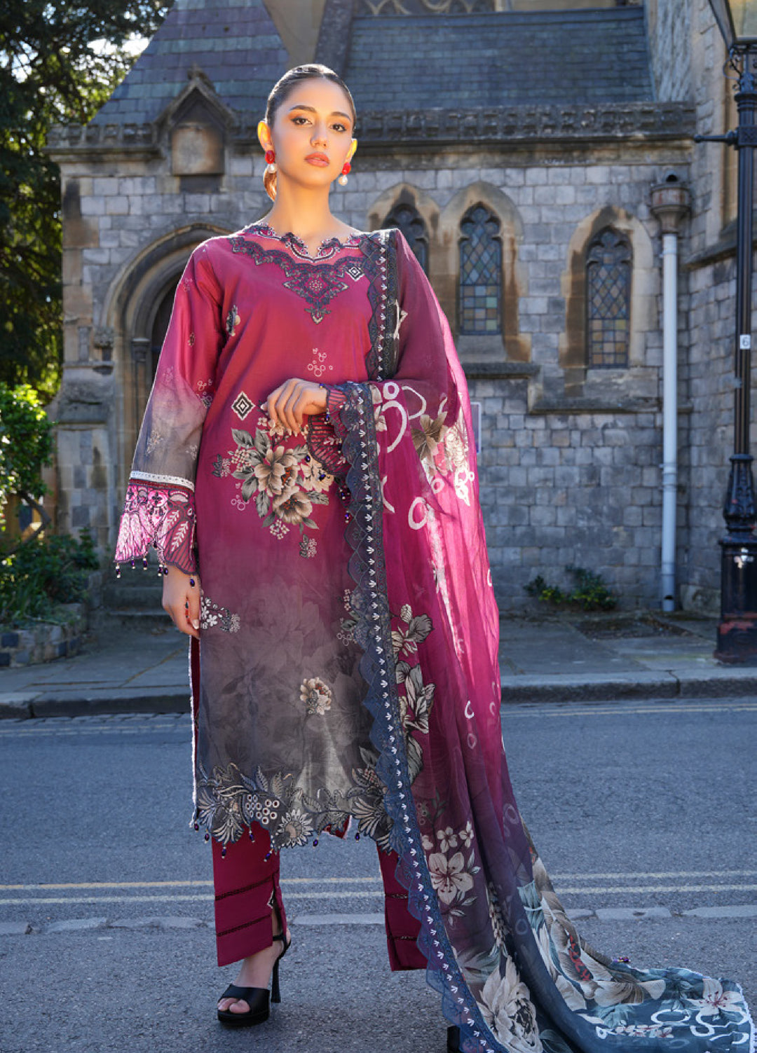 Al Zohaib Printkari Unstitched Embroidered Lawn 3 Piece Suit AZ26ULP 10 - Summer Collection