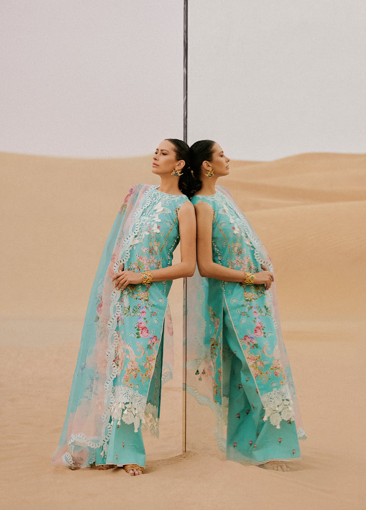 Saira Rizwan Unstitched Embroidered Luxury Lawn 3 Piece Suit SR26ULL SRL26-03 MEHRSA - Festive Collection