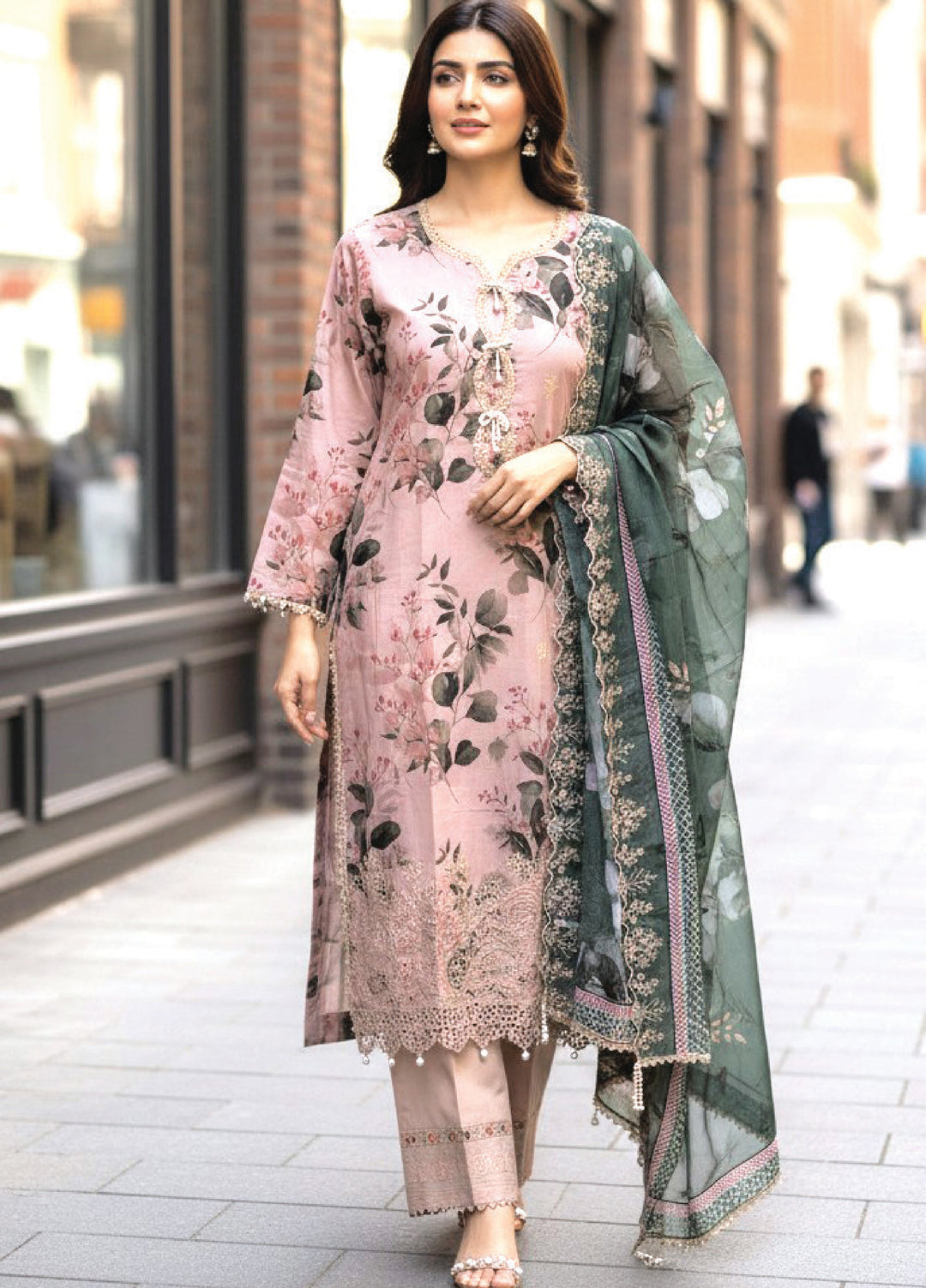 Salina by Regalia Textile Unstitched Embroidered Lawn 3 Piece Suit RG26EU D-3 - Summer Collection