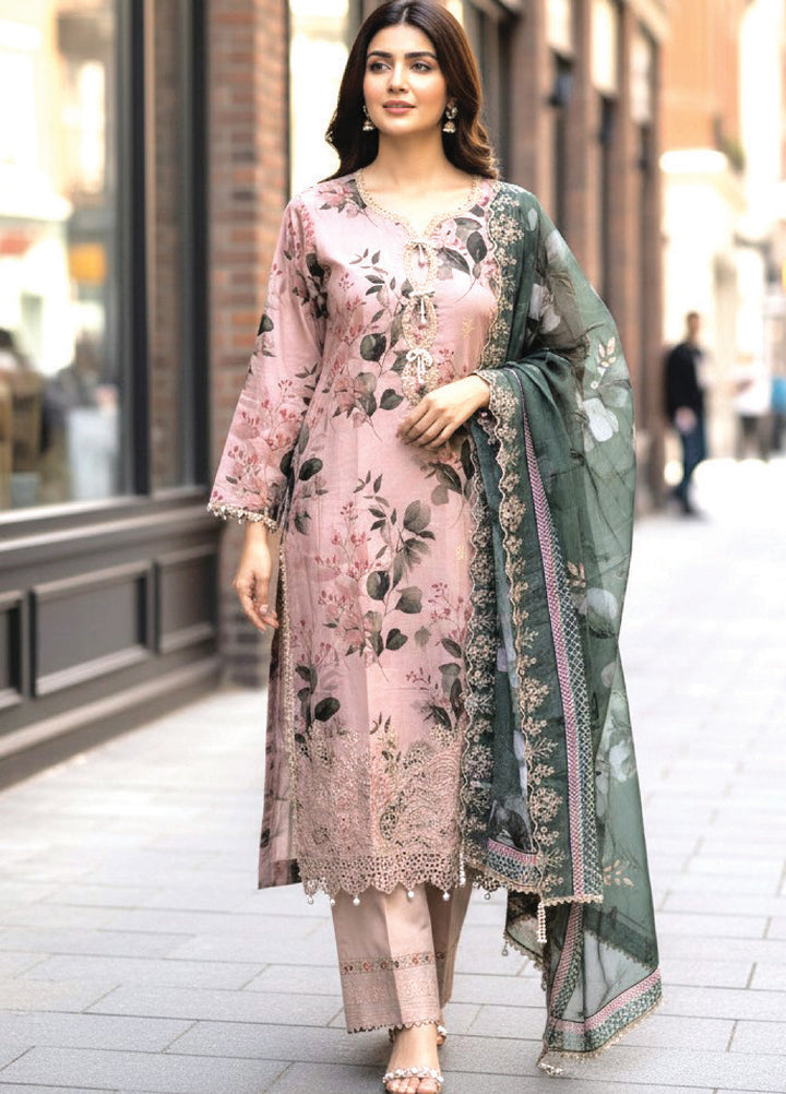 Salina by Regalia Textile Unstitched Embroidered Lawn 3 Piece Suit RG26EU D-3 - Summer Collection