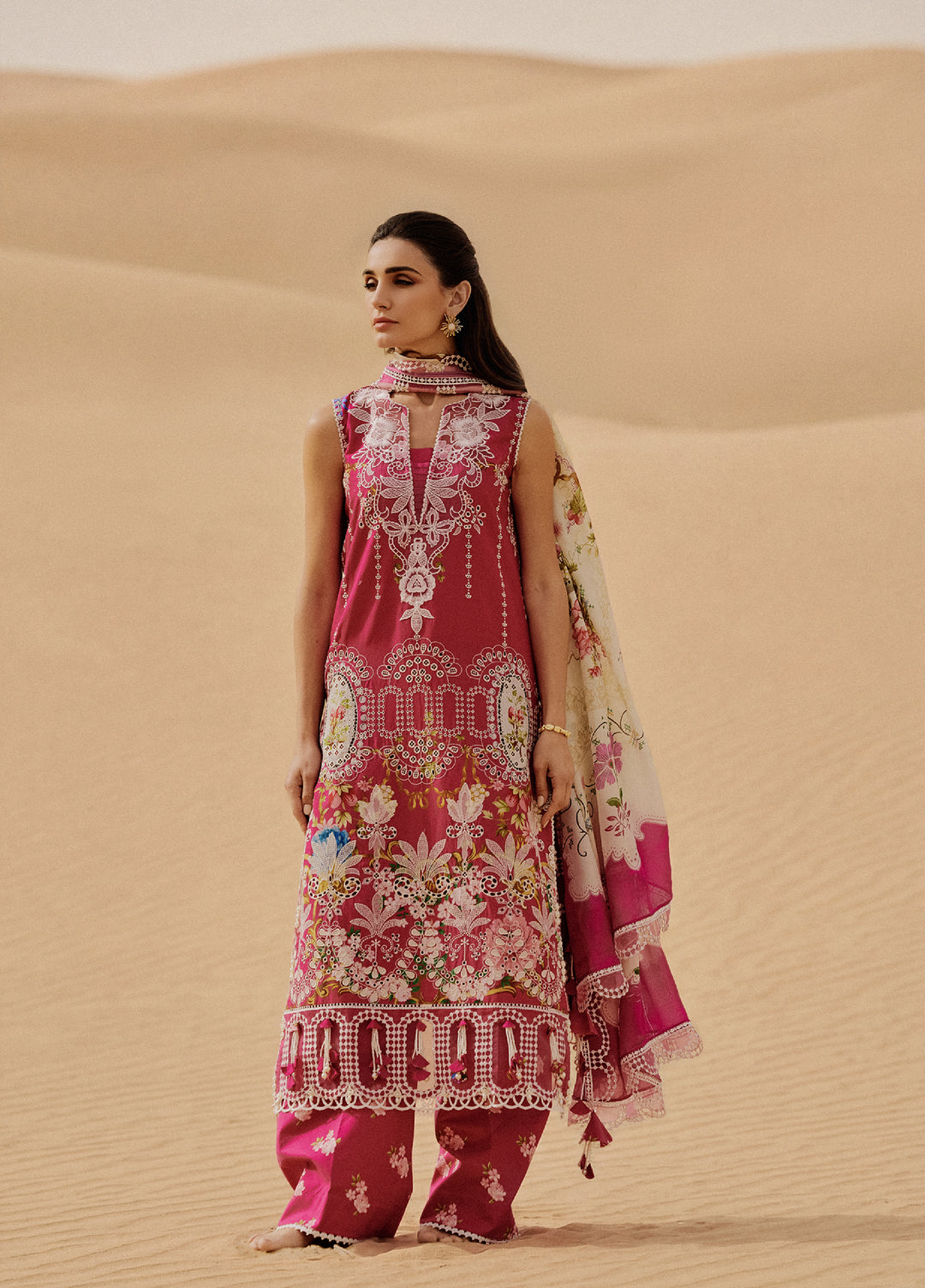 Saira Rizwan Unstitched Embroidered Luxury Lawn 3 Piece Suit SR26ULL SRL26-02 ZUMAR - Festive Collection