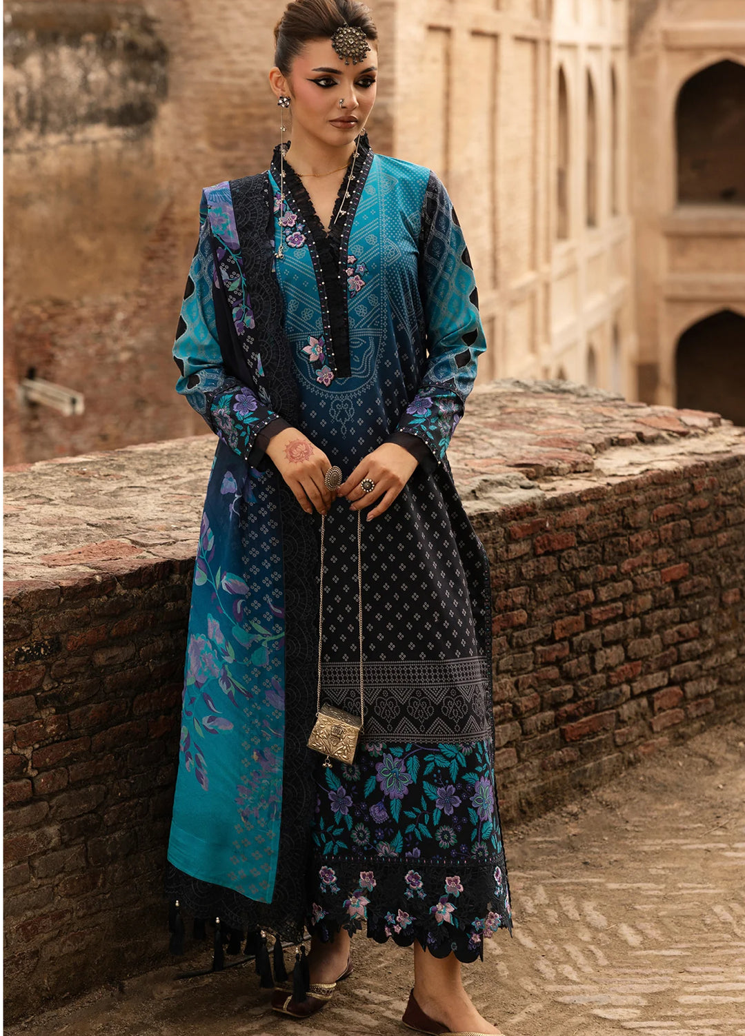 Chunri by Charizma Unstitched Embroidered Lawn 3 Piece Suit CHR26UCL CHN6-04 - Summer Collection