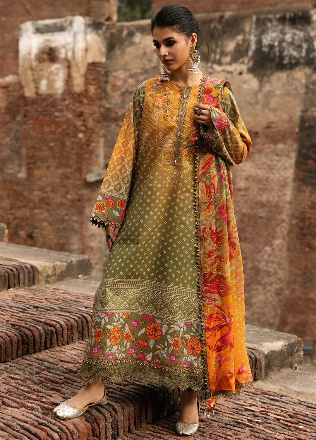 Chunri by Charizma Unstitched Embroidered Lawn 3 Piece Suit CHR26UCL CHN6-05 - Summer Collection