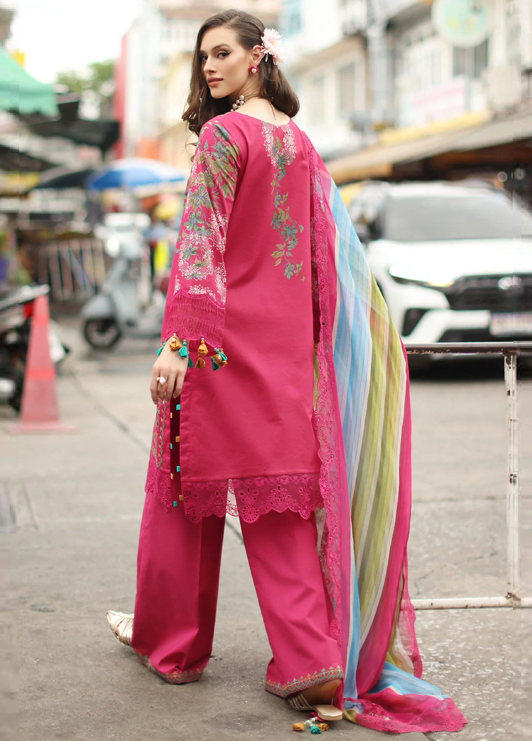 Signature by Charizma Unstitched Printed Lawn 3 Piece Suit CHR26USL CS6-04 - Summer Collection