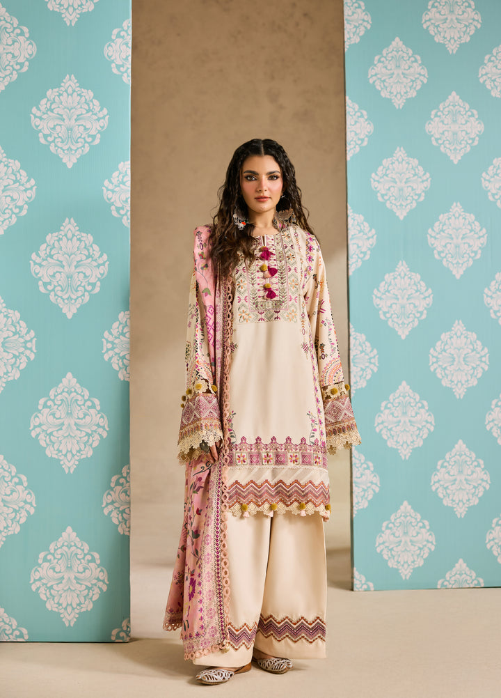 Zync by Florent One Nation Unstitched Khaddar Embroidered Suits 3 Piece FL25ON FL-7B - Winter Collection