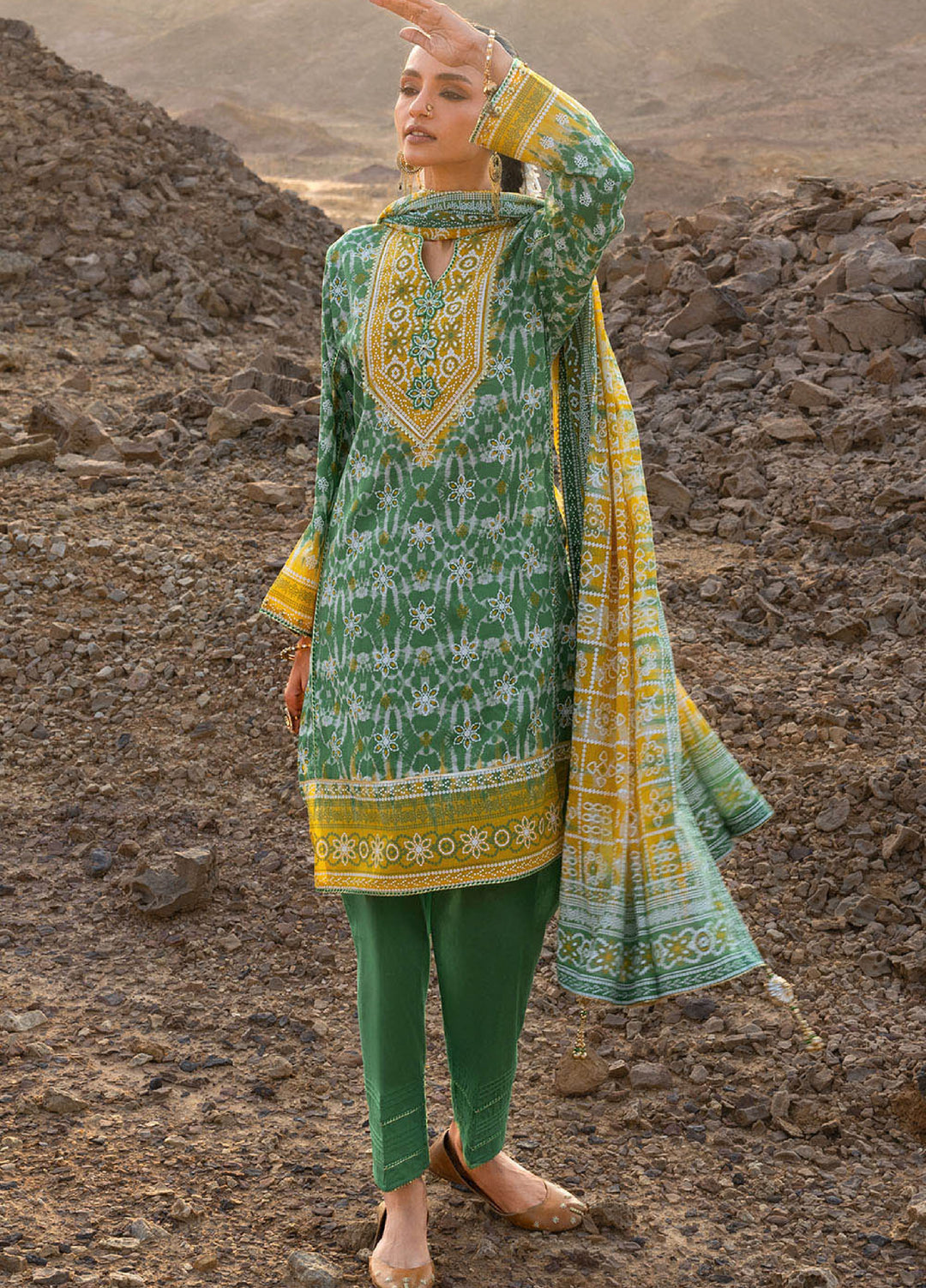 The Chunri by Gul Ahmed Unstitched Printed Lawn 3 Piece Suit GA26UTCL CL-62022 B - Summer Collection