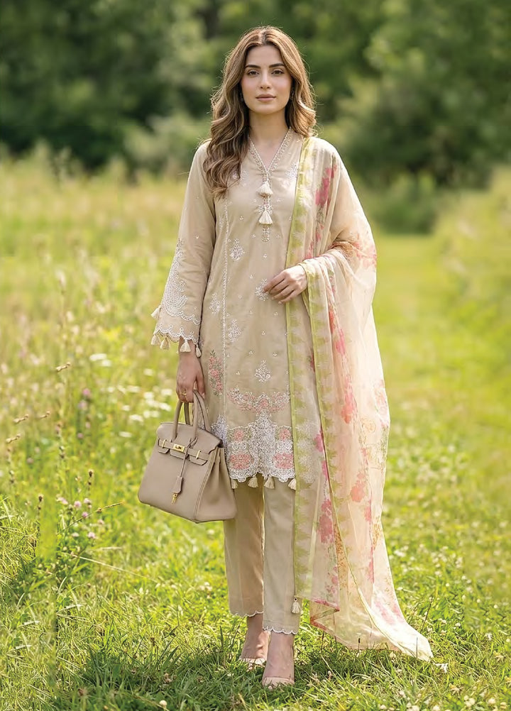 Essentials by Lakhany Unstitched Embroidered Lawn 3 Piece Suit LSM26UE LG-UB-0183 - Summer Collection