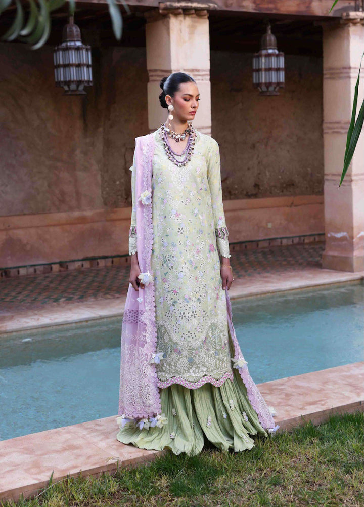 Reine by Republic Womenswear Unstitched Embroidered Luxury Lawn 3 Piece Suit RW26UTL D-05A - Eid Collection