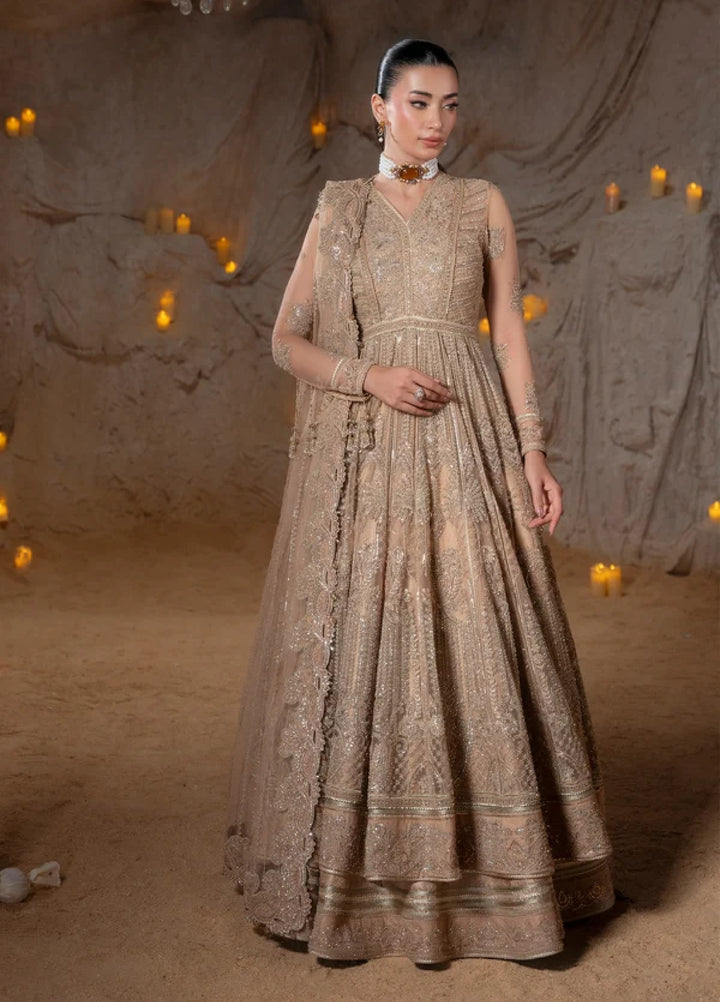 Blink by Zarizaa Unstitched Embroidered NET 3 Piece Suit ZB07-3UNE01B-2509 BIJOU - Wedding Collection