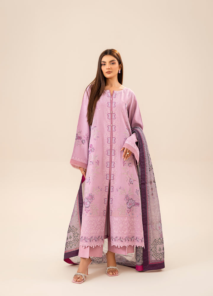 Gohor e Nayab by Ruby Suleiman Pret Lawn Suits 3 Piece Lilac Garden - Festive Collection