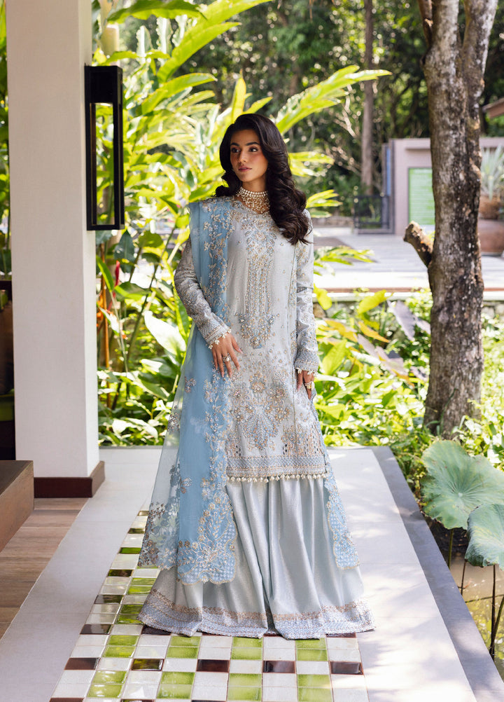 Saira Rizwan Unstitched Tissue Embroidered Suits 3 Piece SR25UF SRF25-06 Soraya - Festive Collection