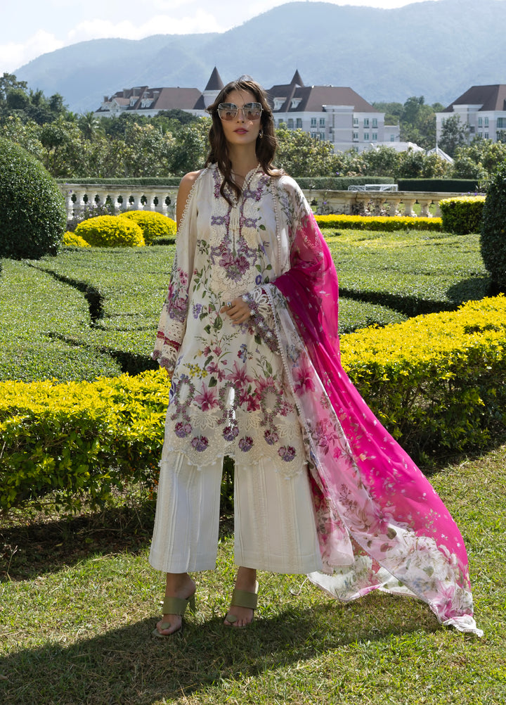 Signature by Elaf Premium Unstitched Embroidered Lawn 3 Piece Suit EL26USP ESA-1A DUCHESS - Summer Collection